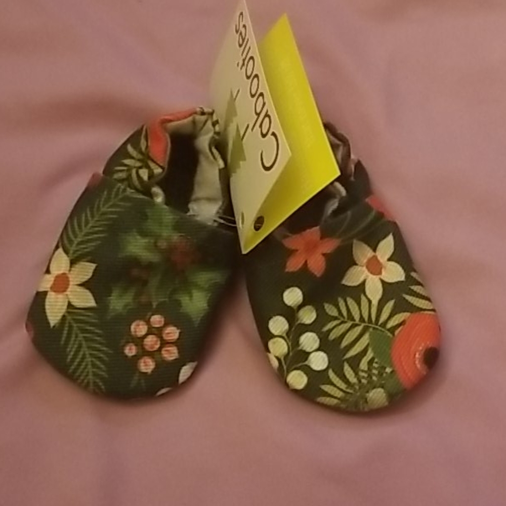 Handmade Vegan Flower Baby Shoes